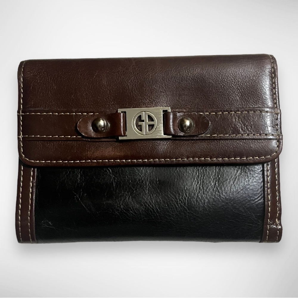 GIANI BERNINI‎ Women's Black and Brown Wallet Genuine Leather | EUC